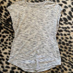 Lululemon grey/white running shirt size small